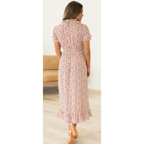 Indie & Co. Dress X-Small Amelia Floral Cottage Core Ruffle Like New Feminine - Picture 2 of 16